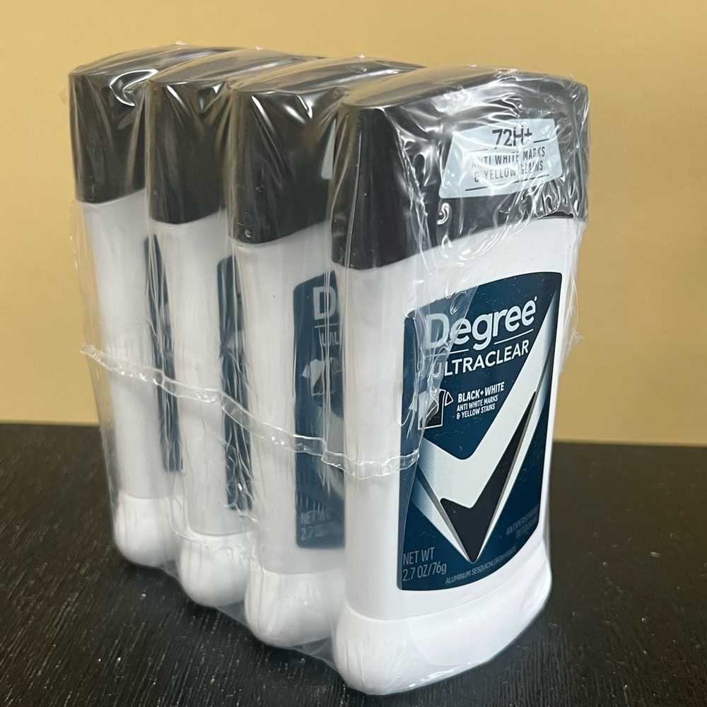 Degree Ultraclear Antiperspirant Deodorant. 4-Pack. NEW
